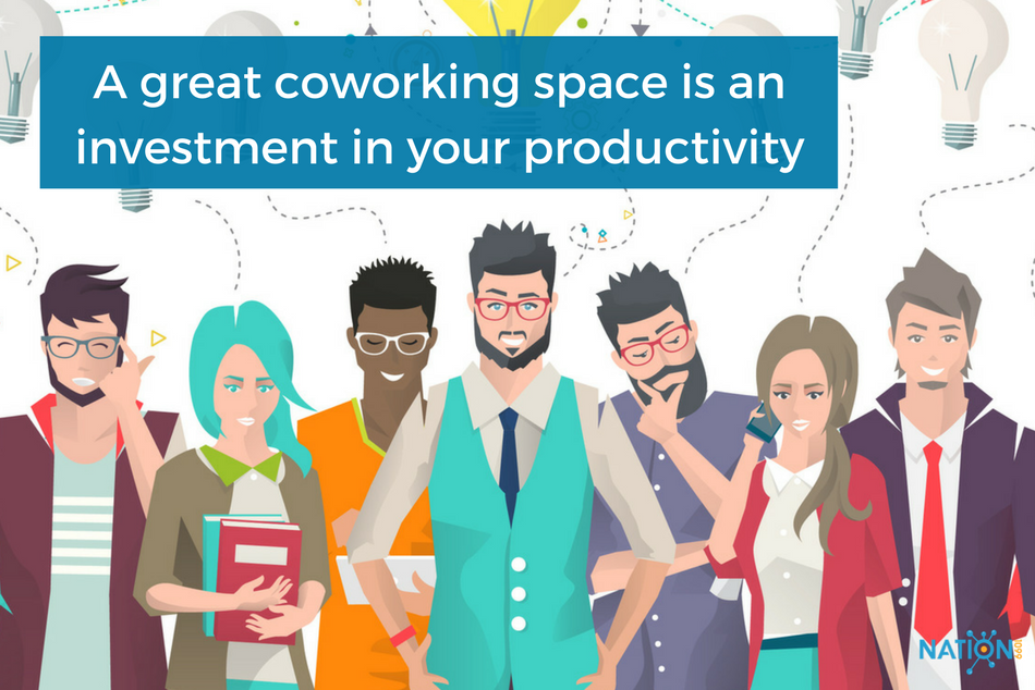 A group of freelancers who have chosen to cowork together - finding coworking spaces