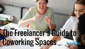 Finding coworking spaces - freelance professionals working at a conference table